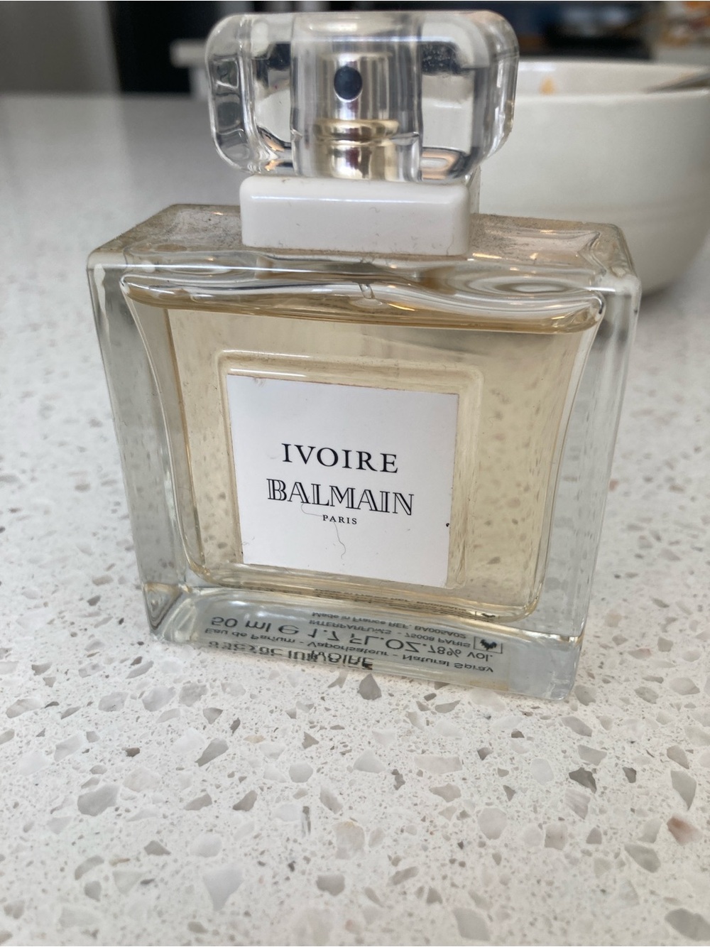 Pierre Balmain Ivoire Perfume Bottle - Cream & Clear